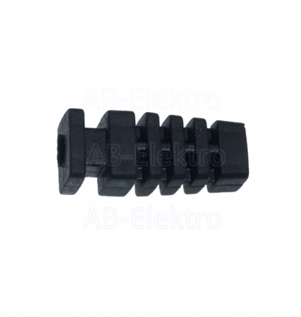 Geräteeinführung Knickschutz 4mm, schwarz