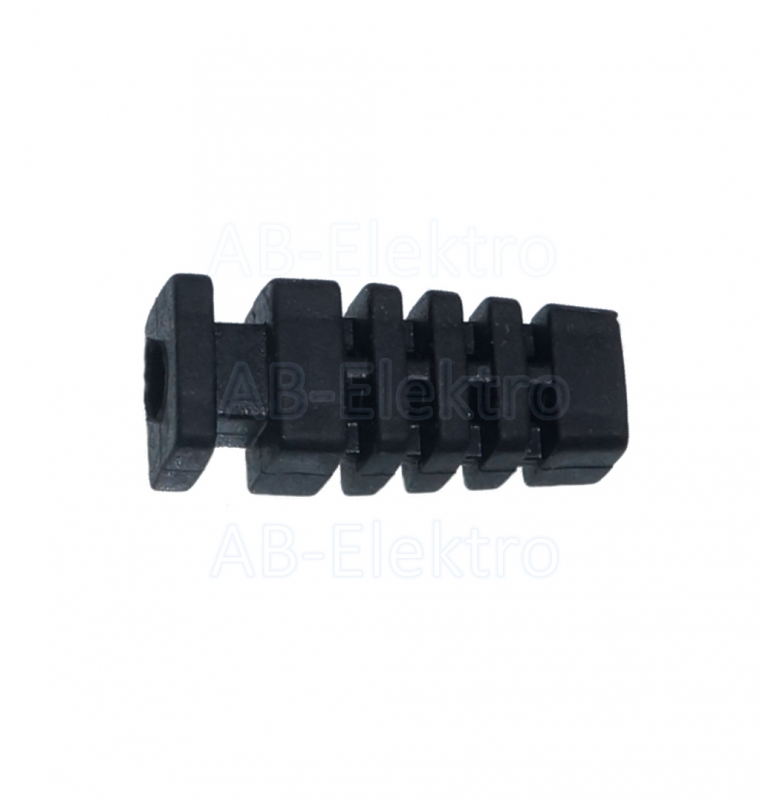 Geräteeinführung Knickschutz 4mm, schwarz
