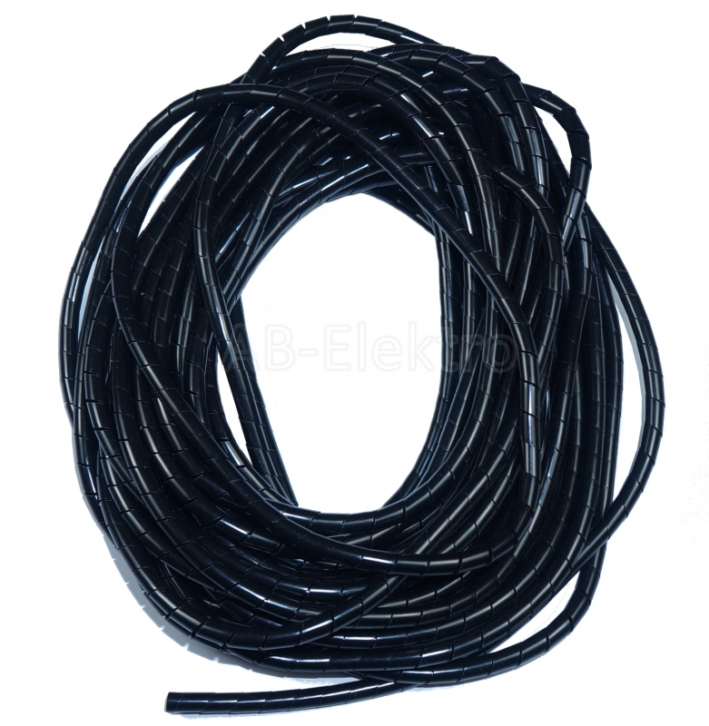 10m Spiralschlauch schwarz, Bündelbereich Ø4-50mm